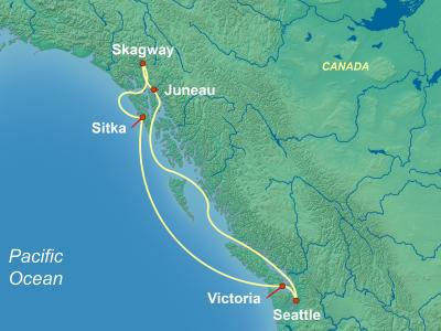 Royal Caribbean Alaska Cruise Map