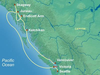NCL Alaska Cruise Itinerary