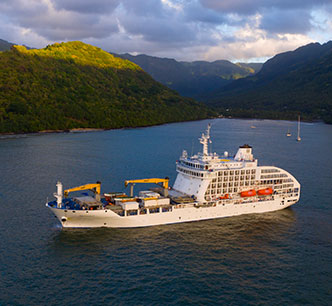 Aranui 5 container ship Marquesas Islands