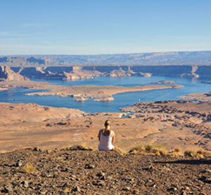 Scenic Tower Butte helicopter tour included in Globus Canyon Country Adventure