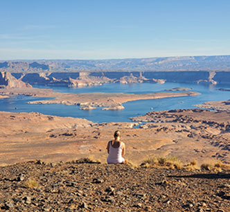 Scenic Tower Butte helicopter tour included in Globus Canyon Country Adventure