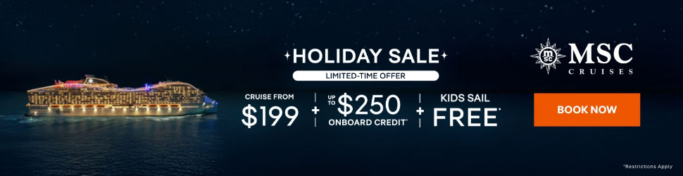 MSC Cruise Sale - Cruises from $199