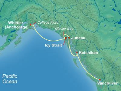 NCL Alaska Cruise Itinerary