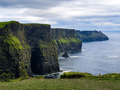 Cliffs of Moher overlooking the Atlantic Ocean on Ireland’s west coast