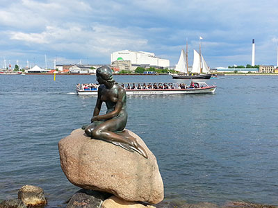 Little Mermaid Statue in Copenhagen