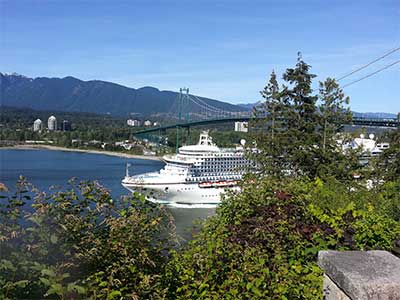 Princess Ship sailing from Vancouver